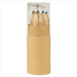SH452 12-Piece Colored Pencils Tube With Sharpener And Custom Imprint